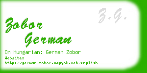 zobor german business card